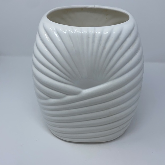 Parox White Art Deco Vintage 80s Large Vase - Picture 9 of 17